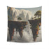 Floating Worlds Surreal Landscape Tapestry - High-Quality, Stylish Artwork for All Seasons | BenCPrints