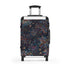 Firework Fiesta Suitcase Pattern Black Small Travel Bags Accessories.