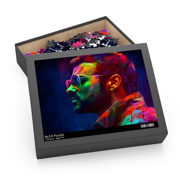 George Michael Neon Jigsaw Puzzle | Puzzle | Back-to-School, Fall Picks, Games, Holiday Picks, Home & Living, Puzzles, TikTok, Valentines Day, Valentines Day Picks | Prints with Passion
