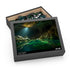Glowing cave jigsaw puzzle with ethereal light for home & living.