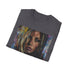 Charcoal T-shirt with Jennifer Aniston portrait printed in soft cotton