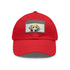 Labrador Love Embroidered White Baseball Cap with Light Brown Patch