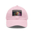 Vibrant white Obama baseball cap with neon colors and light brown patch.