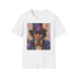 Timeless Willy Wonka portrait tee in charcoal, regular fit.
