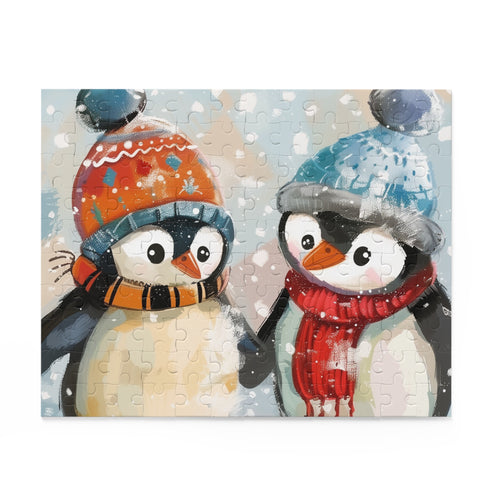 Adorable Penguin Pals Jigsaw Puzzle - Fun winter-themed indoor activity for all ages