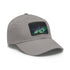 Northern Lights Glow Baseball Cap in White with Light Brown Patch
