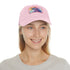 White rectangle magical unicorn watercolor baseball cap for stylish accessory lovers.
