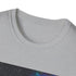 Charcoal cotton t-shirt with vibrant neon galaxy and crew neck design