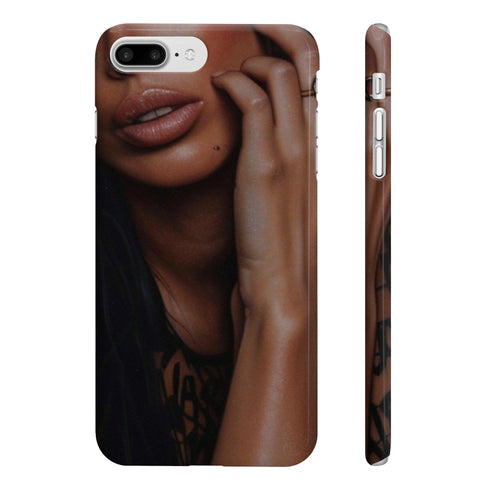 Sleek Glossy iPhone 7 Plus Phone Case, Trendsetting Copy Style Icon