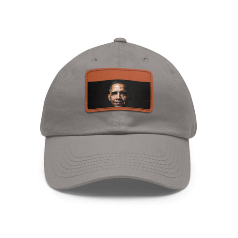 CommanderinChief Cap with Barack Obama logo on rectangle light brown patch.