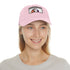 Stylish white Basset Hound baseball cap for dog lovers.