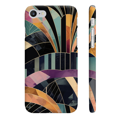 Art Deco abstract pattern slim phone case, glossy finish, iPhone 7/8 Plus.