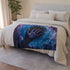 Cosmic Hand Reaching from Black Hole — Plush Fleece Throw Blanket — Product Detail View 6