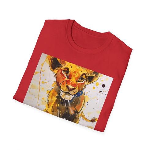 Charcoal Lion King Simba T-shirt, Regular Fit, Summer Pick, Cotton.