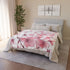 Pink & White Cherry Blossom Seamless Plush Fleece Throw Blanket - View 9 | Prints With Passion
