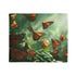Bioengineered Butterfly Forest Plush Fleece Throw Blanket