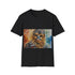 Chewbacca watercolor t-shirt in charcoal cotton, crew neck, regular fit.