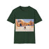Desert Planet Adventure Tee in Charcoal, Regular Fit Cotton T-Shirt.