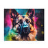 German Shepherd puzzle with heartwarming design for dog lovers.