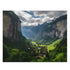 Lauterbrunnen Valley Cliff Jigsaw Puzzle with steep cliffs and picturesque landscape