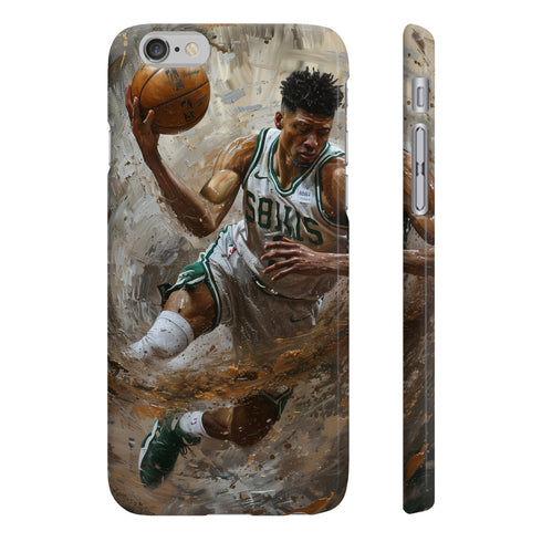 Giannis Antetokounmpo Greek Freak Slim Glossy Phone Case for iPhone 7/8 Plus.