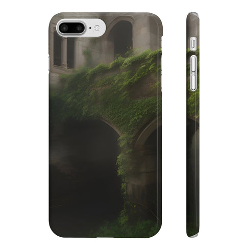 Enchanted Ruins Phone Case, Slim Glossy iPhone 7/8 Plus Cover