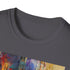 Charcoal cotton Thanos portrait T-shirt with crew neck and regular fit