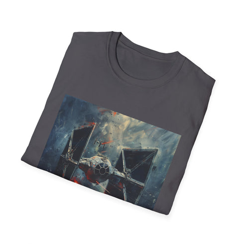 Star Wars Tie Fighter Precision T-Shirt in Charcoal, Size S