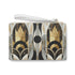 Abstract art deco patterned clutch bag - vibrant, stylish, unique evening accessory.