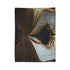 Portal Opening from Book Pages — Plush Fleece Throw Blanket — Folded Plush Blanket Detail