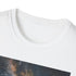 Charcoal cotton t-shirt featuring a detailed Milky Way night sky design