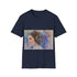 Princess Leia watercolor tee in charcoal for stylish Star Wars fans.