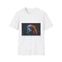 Watercolor Poodle Print Charcoal T-Shirt - Summer Cotton Crew Neck