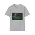 Subterranean Light and Shadow T-Shirt in Charcoal Cotton, Crew Neck.