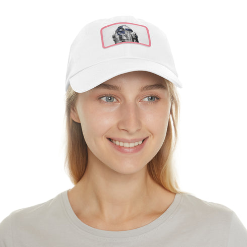 Galactic Droid Cap: R2D2 Edition, Unisex White Cotton Rectangle Hat