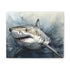Great White Shark Canvas Print for Ocean Lovers: 8" x 10"