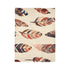Bohemian Artisan Feathers Seamless Pattern Plush Fleece Throw Blanket - View 10 | Prints With Passion