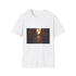 Charcoal cotton T-shirt with a vibrant Roman cityscape design