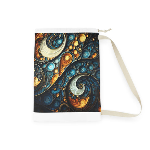 Stylish fractal patterned laundry bag in 18" x 29" size.