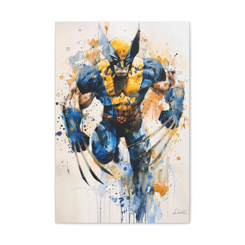 Wolverine canvas print: Weapon X unleashed, fierce artwork for home decor.