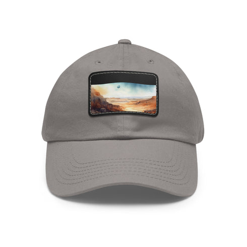 Baron Desert Camo Baseball Cap in White with Light Brown Patch