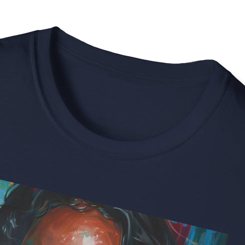 Melodious Alicia Keys Portrait Charcoal T-Shirt Feminine & Masculine Summer Pick