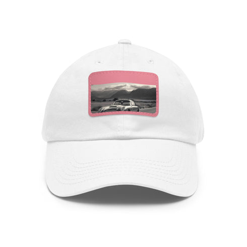Elite Speedster Aston Martin DB5 cotton hat in white with light brown patch