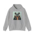 Wise Hipster Koala Hoodie in Navy, Men's Regular Fit Sweatshirt