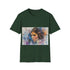 Watercolor Galactic Goddess Leia tee soft charcoal cotton crew neck S
