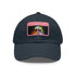 Neon watercolor Storm Trooper baseball cap with light brown patch.