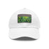 Gondorian Grove baseball cap in white with light brown patch.