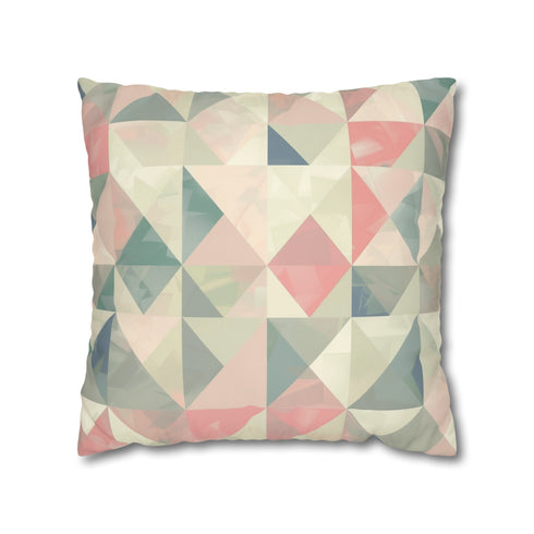 Soft Pastel Geometrics Pillowcase – Sleek modern design in soothing pastel colors for stylish bedroom decor