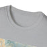 Royal Watercolor Buckingham Palace T-Shirt in Charcoal, Size S. Soft cotton DTG design.