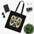 Deco Dreams Tote Bag in Black Cotton Abstract Art Deco Design